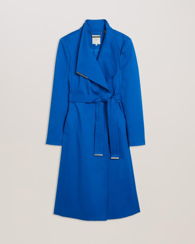 Manteau Ted Baker Midi Length Wrap Trench Bleu Femme | WJB-61501233